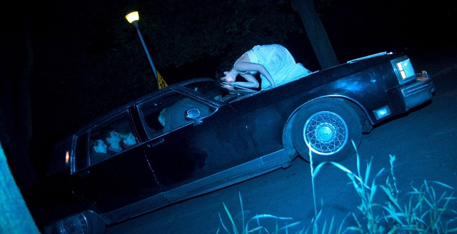 Scena z przedstawienia "Driver" w reżyserii Wojciecha Wińskiego, 2004, fot. Marta Bruszewska/Teatr Usta Usta Republika